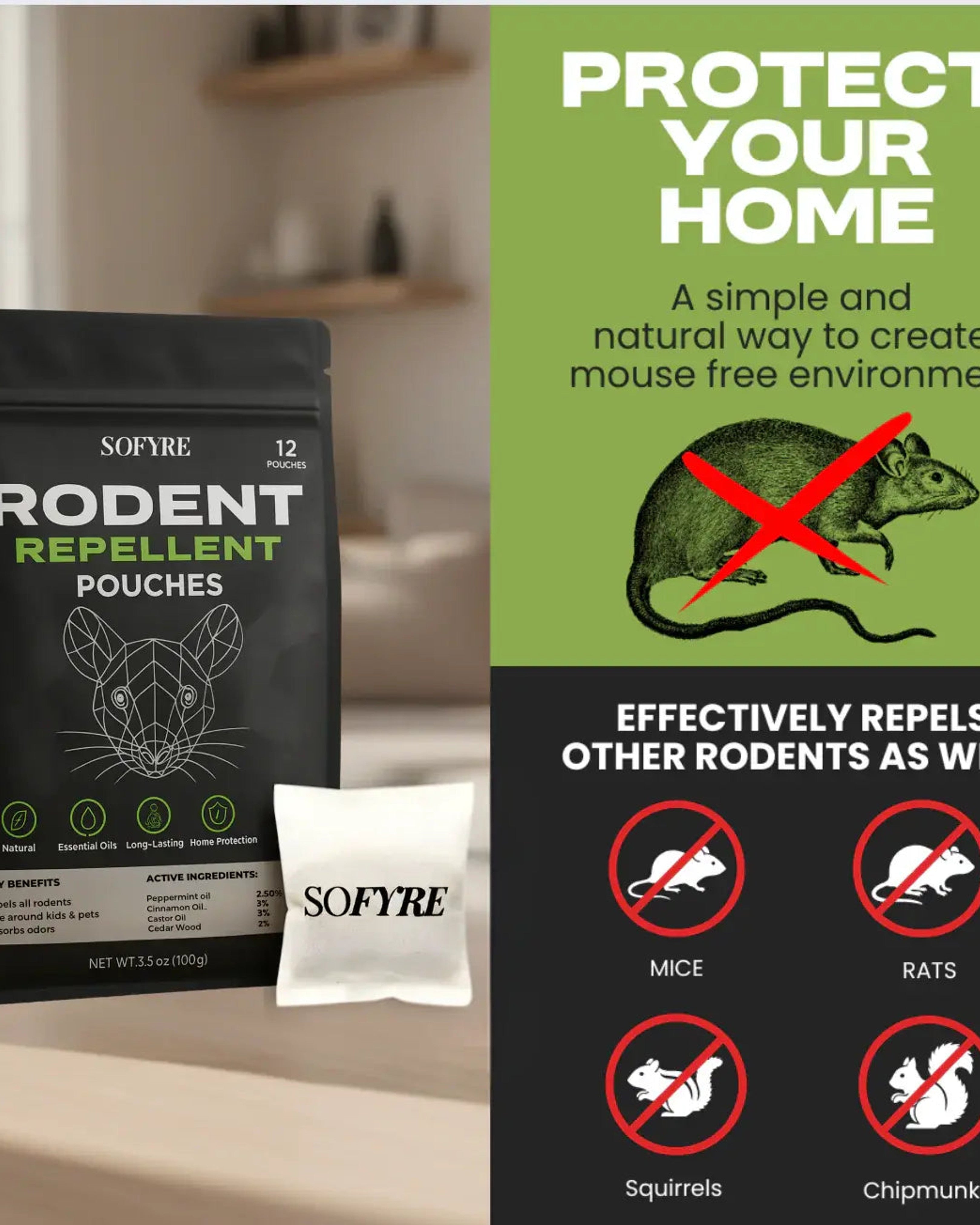 SoFyre Rodent Repellent Pouches