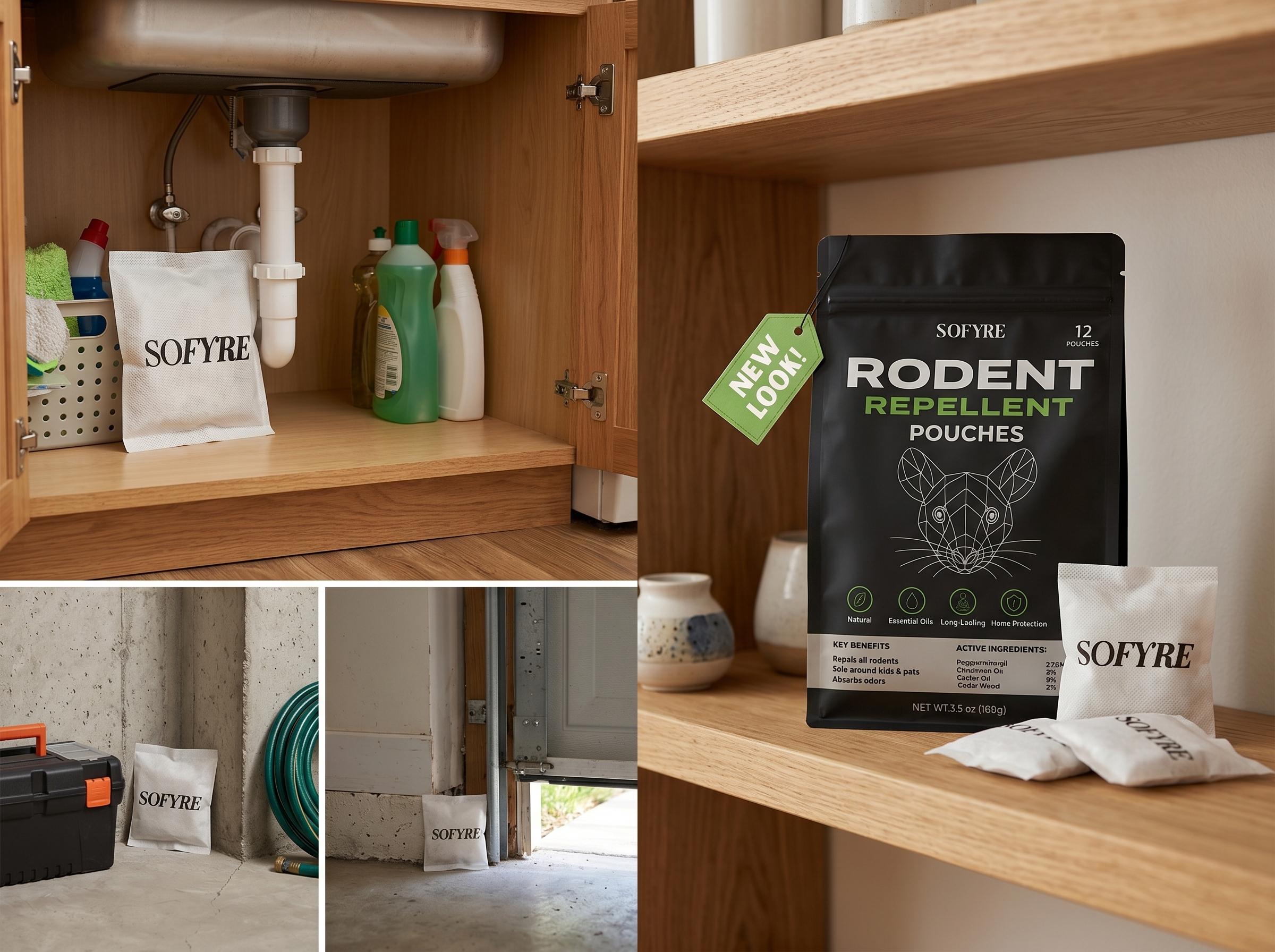 SoFyre pouches placed in home
